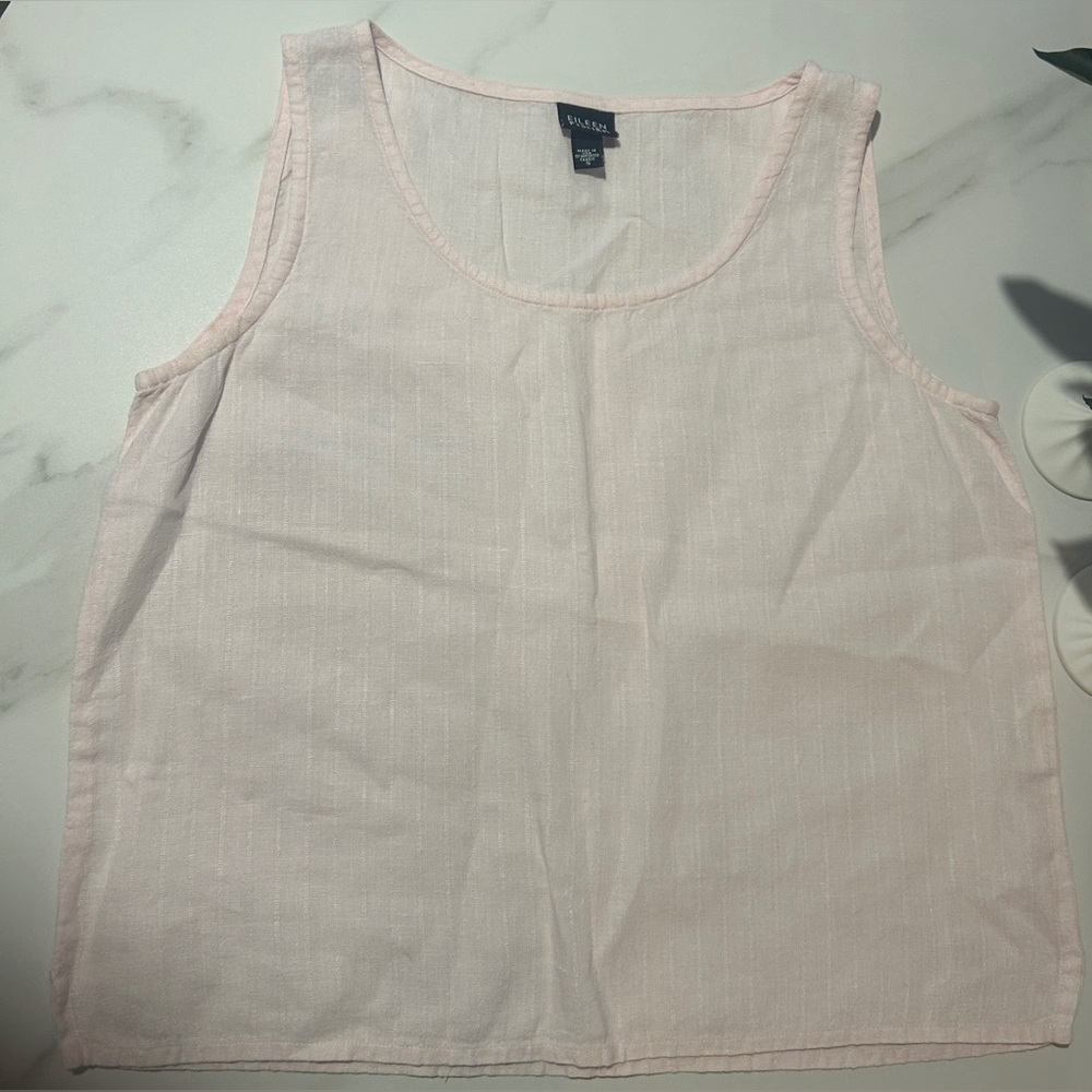 Eileen Fisher Light Pink Textured Tank - Picture 2 of 8